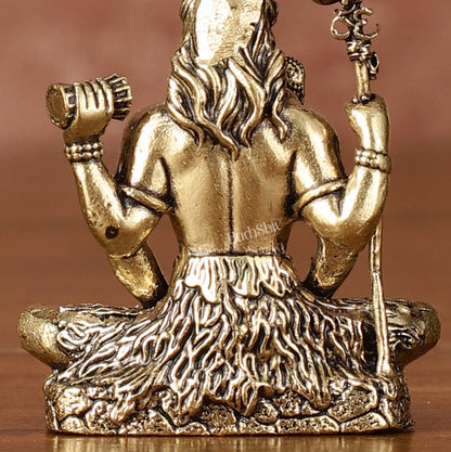 Brass superfine miniature Lord Shiva idol 2"