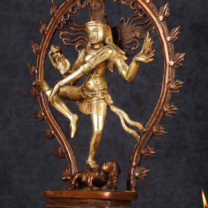 Pure Brass Nataraja Statue 17"