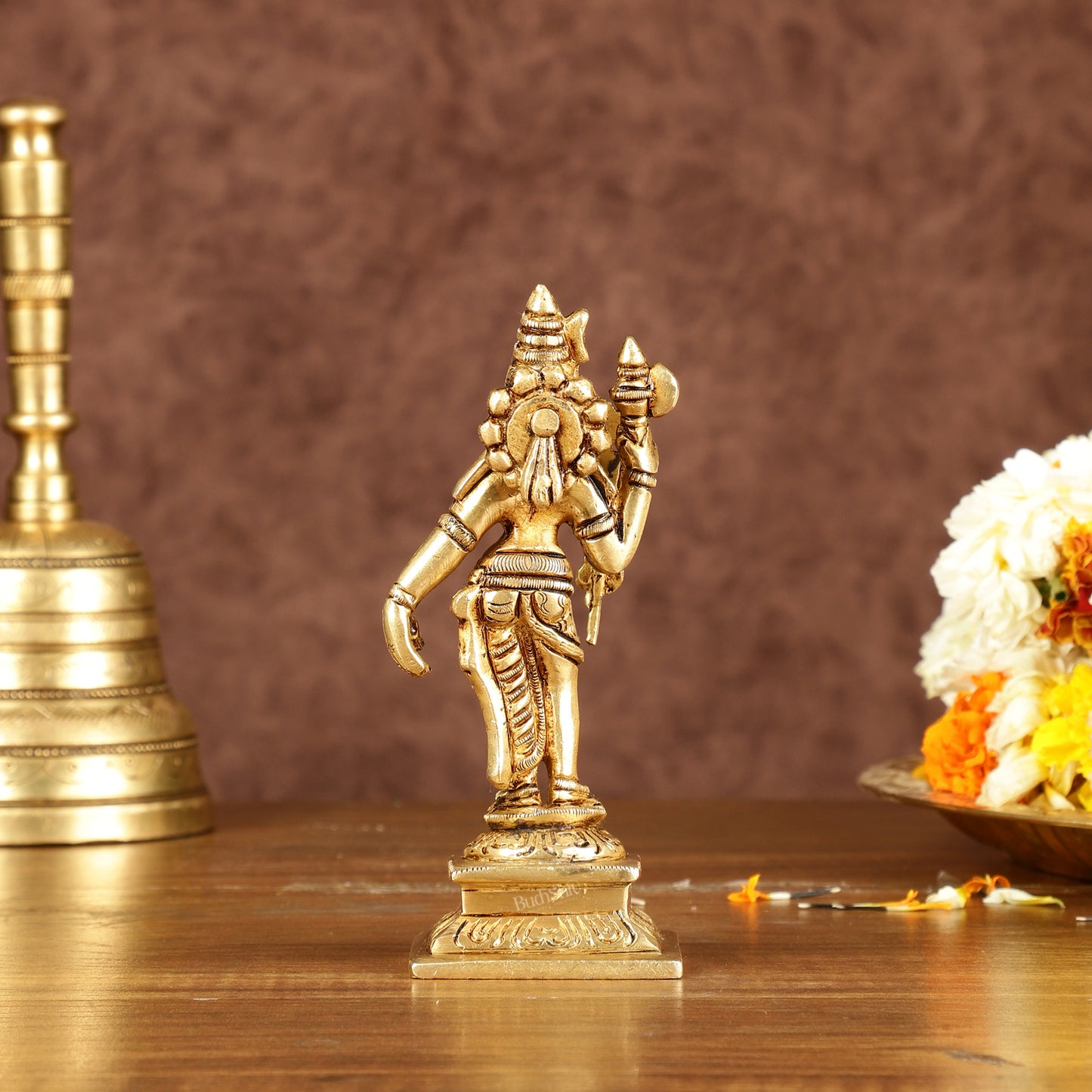 Brass Small Ardhanarishwara Shiv Shakti Idol | Height: 5 inch