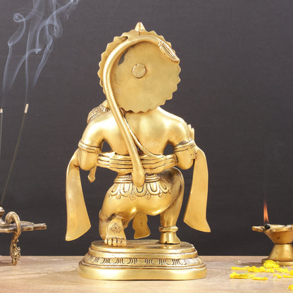 Pure Brass Lord Hanuman Statue 12 inch