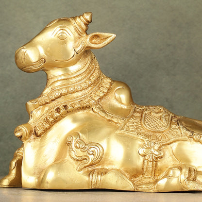 Brass Nandi statue 9.5 inch