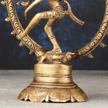 Brass Superfine Nataraja Idol - 7.5 Inch