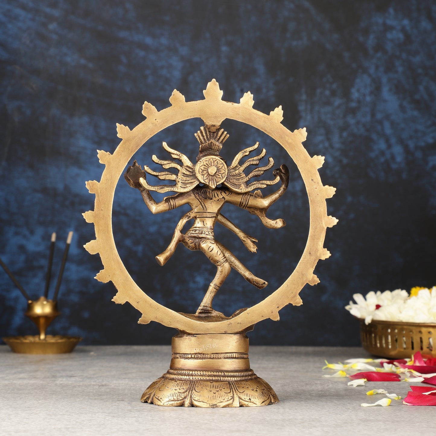 Brass Superfine Nataraja Idol - 7.5 Inch