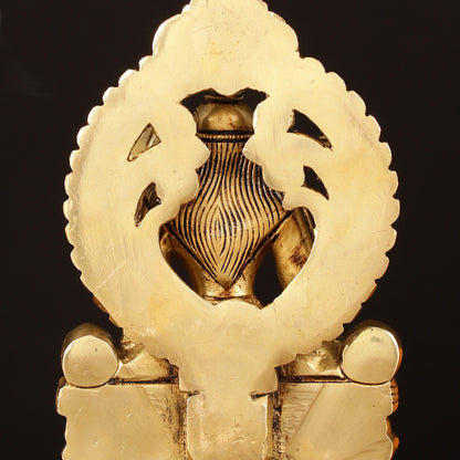 Brass Superfine Goddess Raja Rajeshwari Kamakshi Lalita Devi Idol - 7.5" Elegant Sculpture