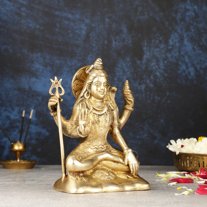 Brass Shiva Statue Murti 6.5 "