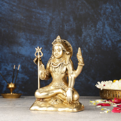 Brass Shiva Statue Murti 6.5 "