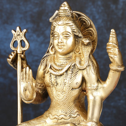 Brass Shiva Statue Murti 6.5 "