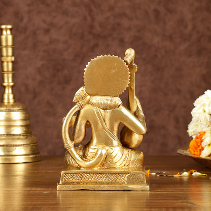 Unique Brass Bhajan Hanuman Idol | Height: 5.5 inch