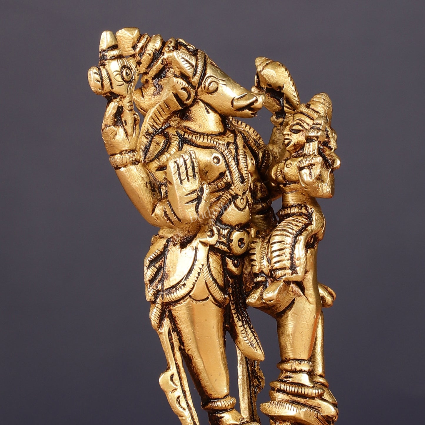 Pure Brass Bhu Varaha Swamy Idol 5"