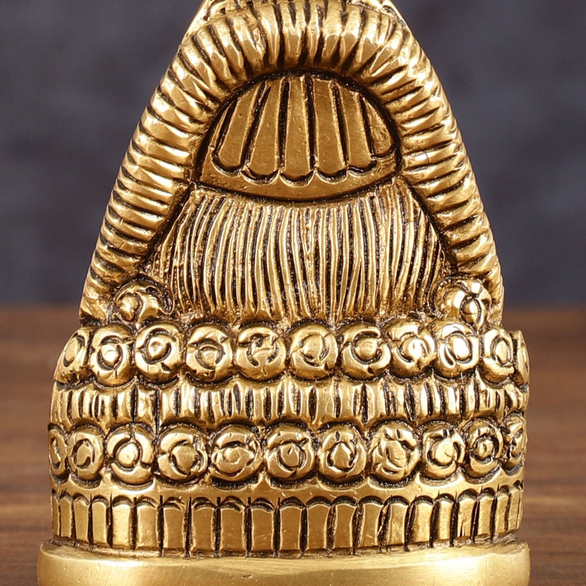 Brass Khatu Shyam Face Bust Idol - 3" Height