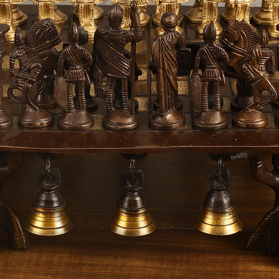 Pure Brass Chess Set | Handcrafted Antique Look