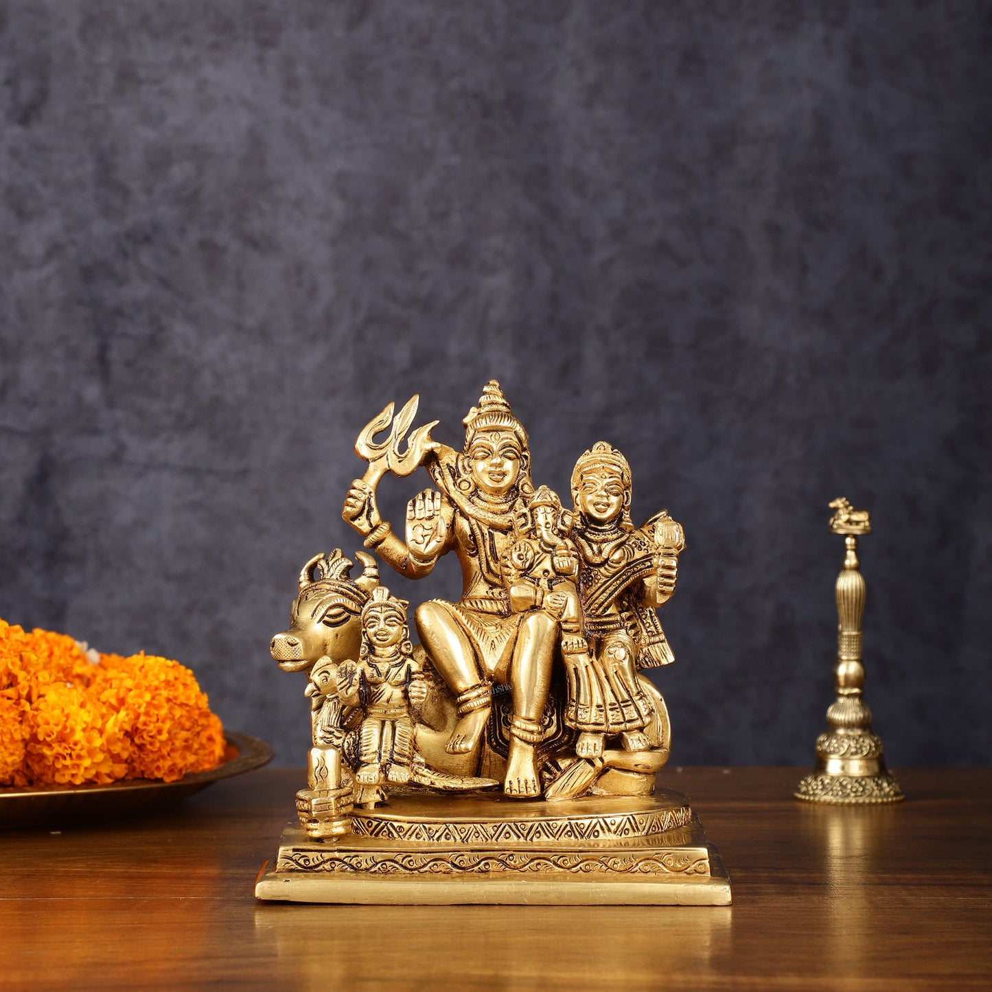 Shiva Parivar Statue - | 6" Height