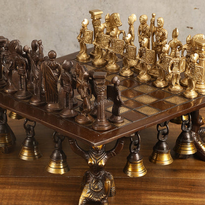 Pure Brass Chess Set | Handcrafted Antique Look