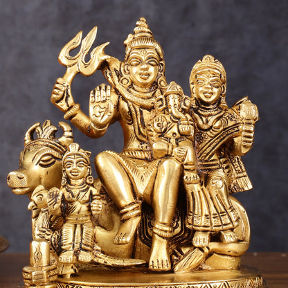 Shiva Parivar Statue - | 6" Height