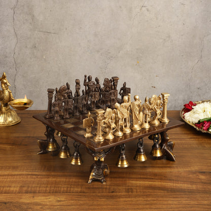 Pure Brass Chess Set | Handcrafted Antique Look