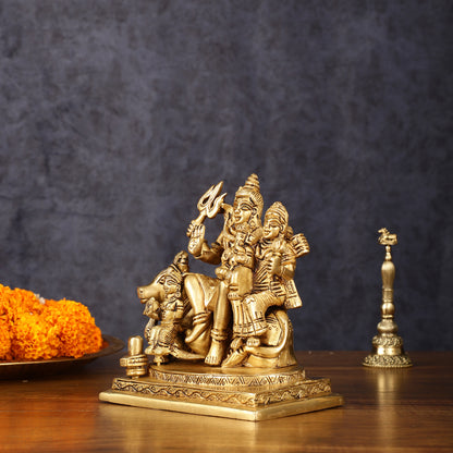 Shiva Parivar Statue - | 6" Height