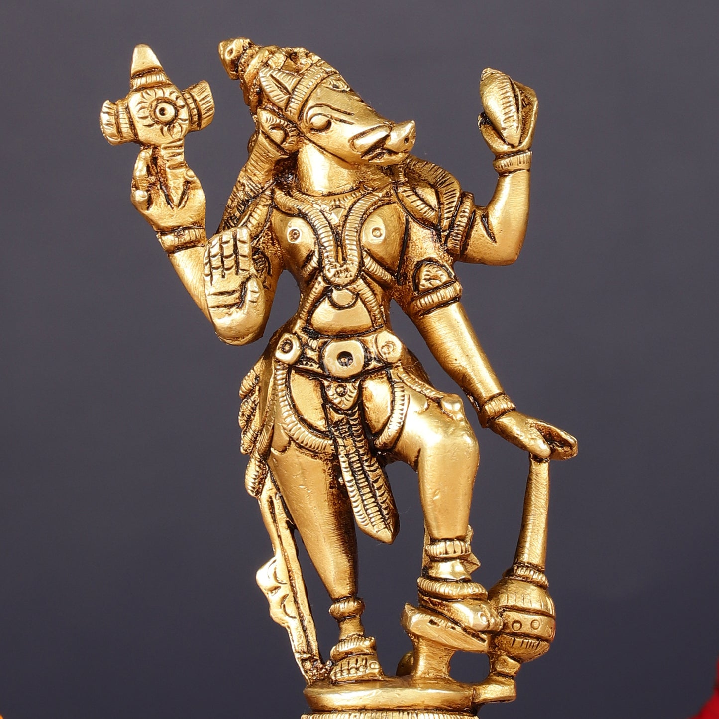 Pure Brass Varaha Swamy Idol 5"