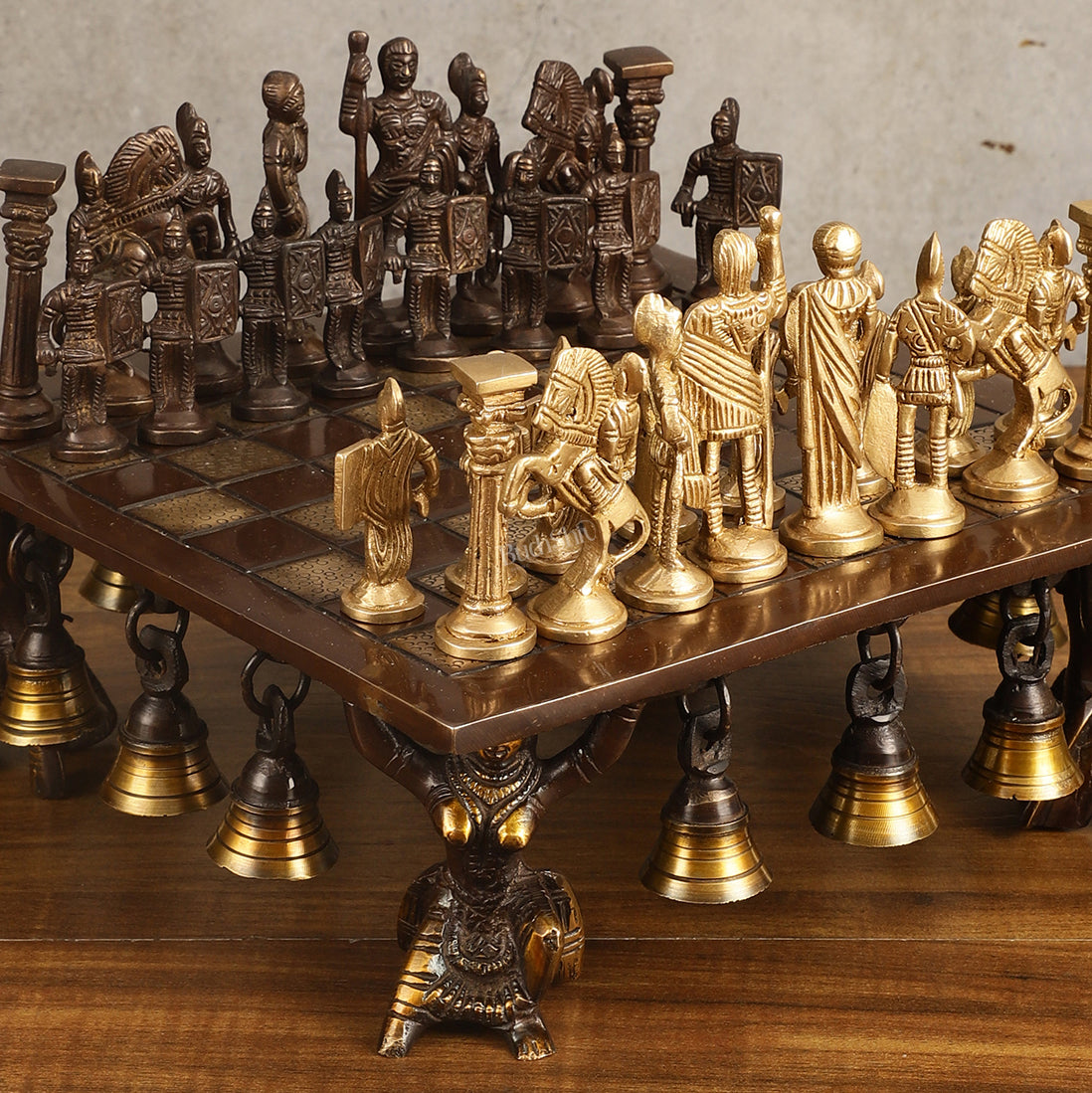 Pure Brass Chess Set | Handcrafted Antique Look