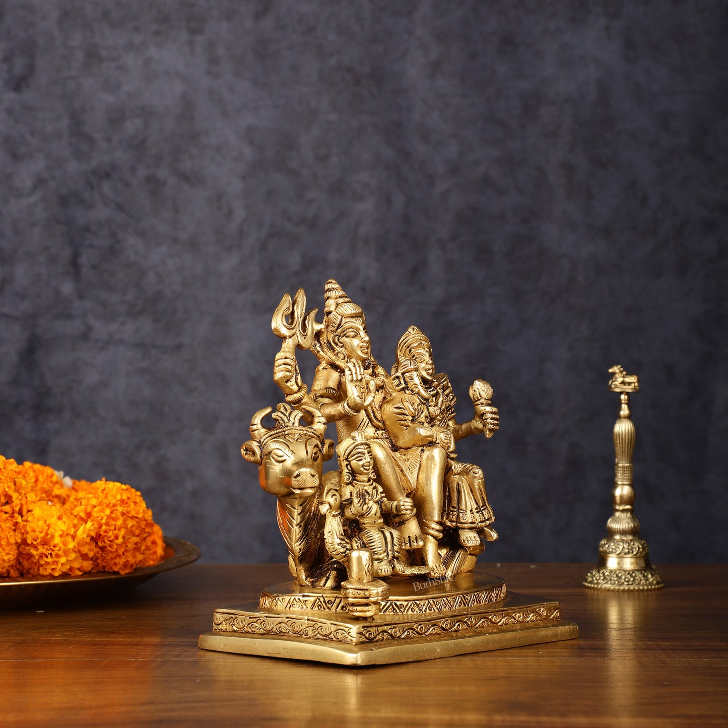 Shiva Parivar Statue - | 6" Height