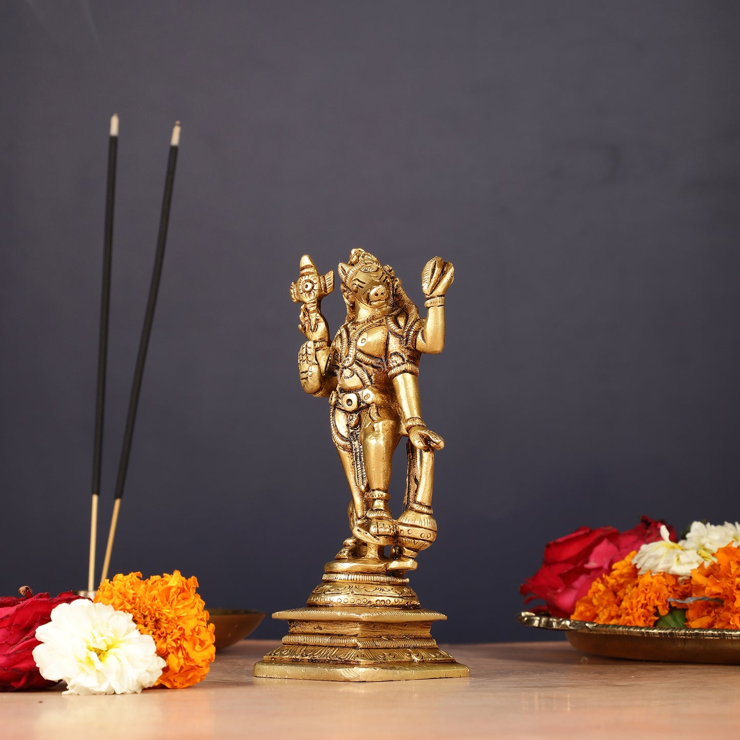 Pure Brass Varaha Swamy Idol 5"