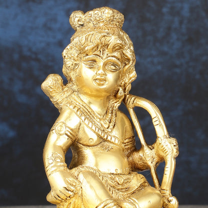 Brass superfine Ram Lalla idol 6 inch