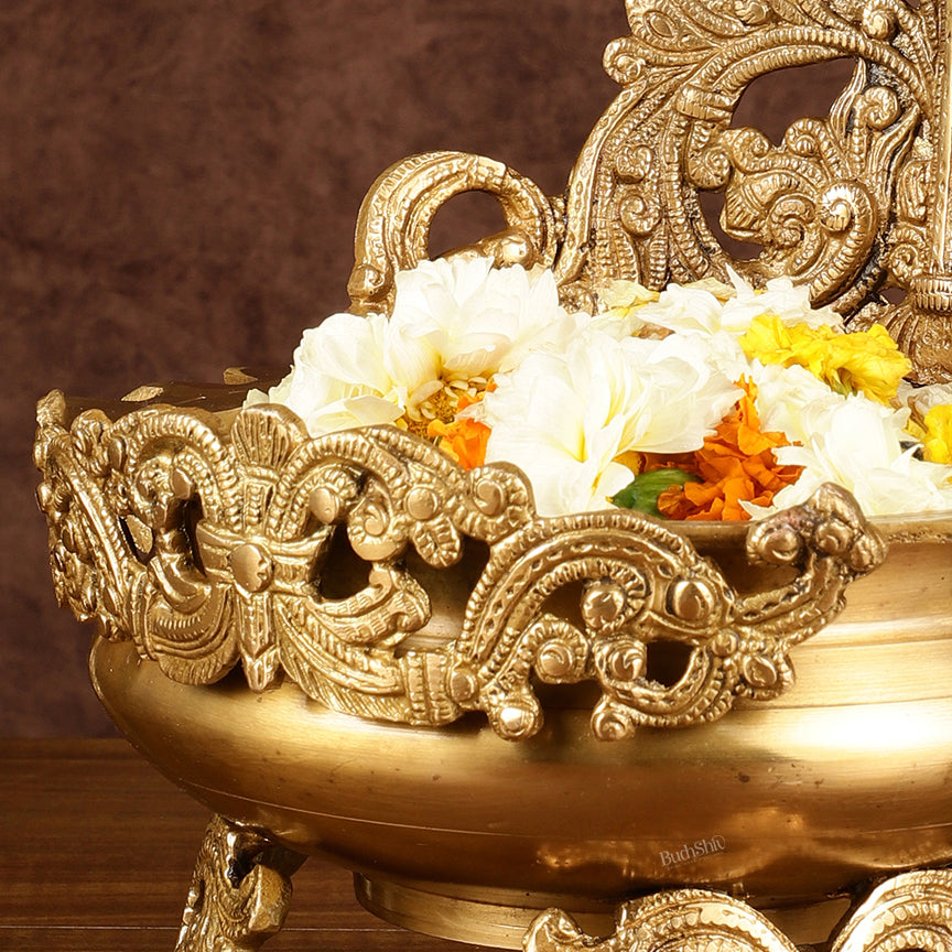 Elegant Brass Urli Bowl | Height: 12 inch