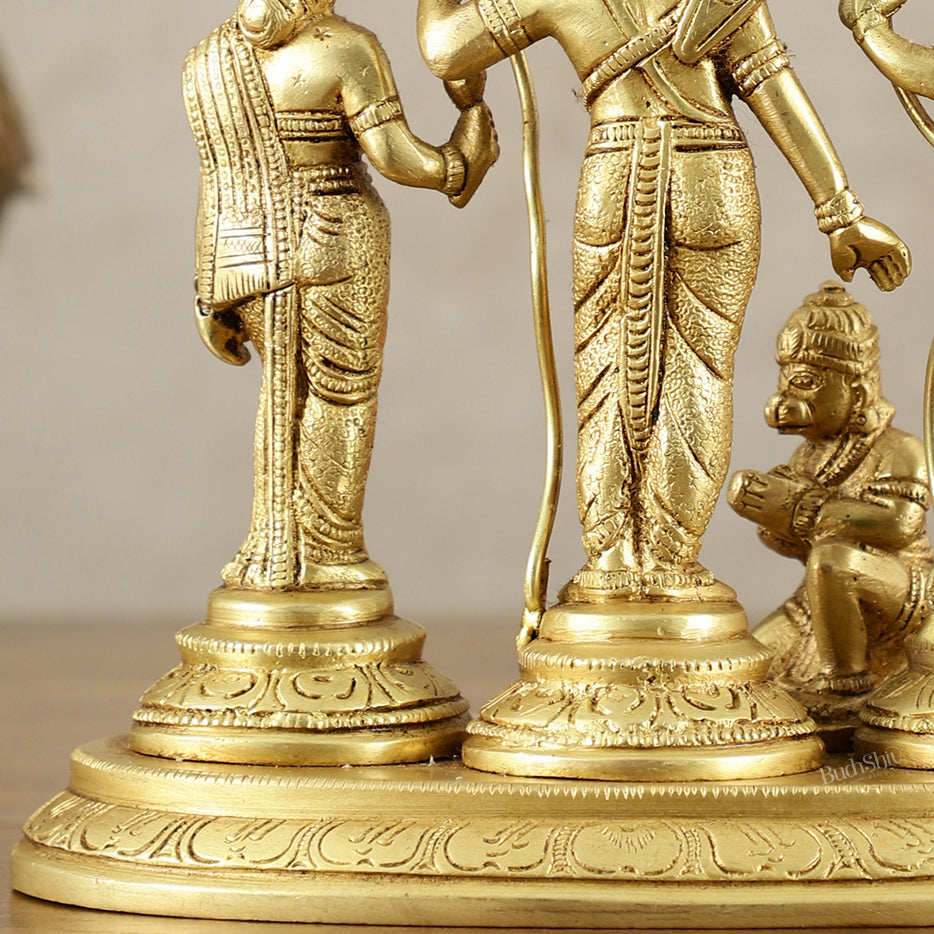 Pure Brass Ram Darbar Idol – matte Finish, 7" Height, 2 kg