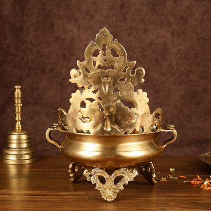 Elegant Brass Urli Bowl | Height: 12 inch