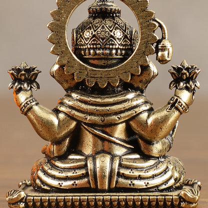 Brass Miniature Dagduseth Ganapati Idol - 2 Inch