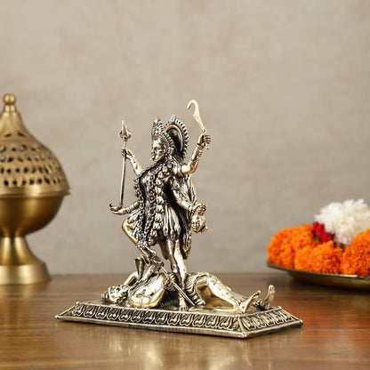 Brass Superfine Intricate Mahakali Idol | 6.5"