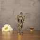 Brass Superfine Intricate Standing Vishnu Lakshmi Narayana Idol - 6"