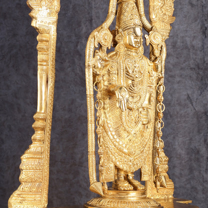 Tirupati Balaji Brass Idol 25 inches