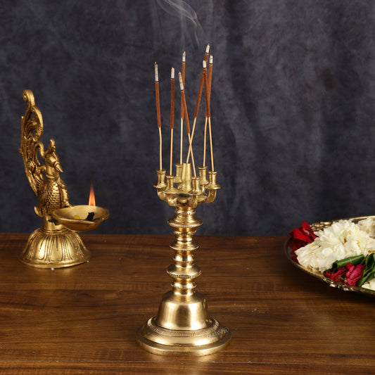 Brass Unique Agarbatti Stand incense holder - 6.5 Inch