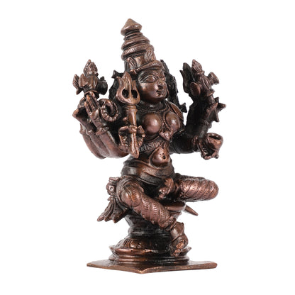 Pure Copper Karmari Mariamman Vigaraha idol - 4"