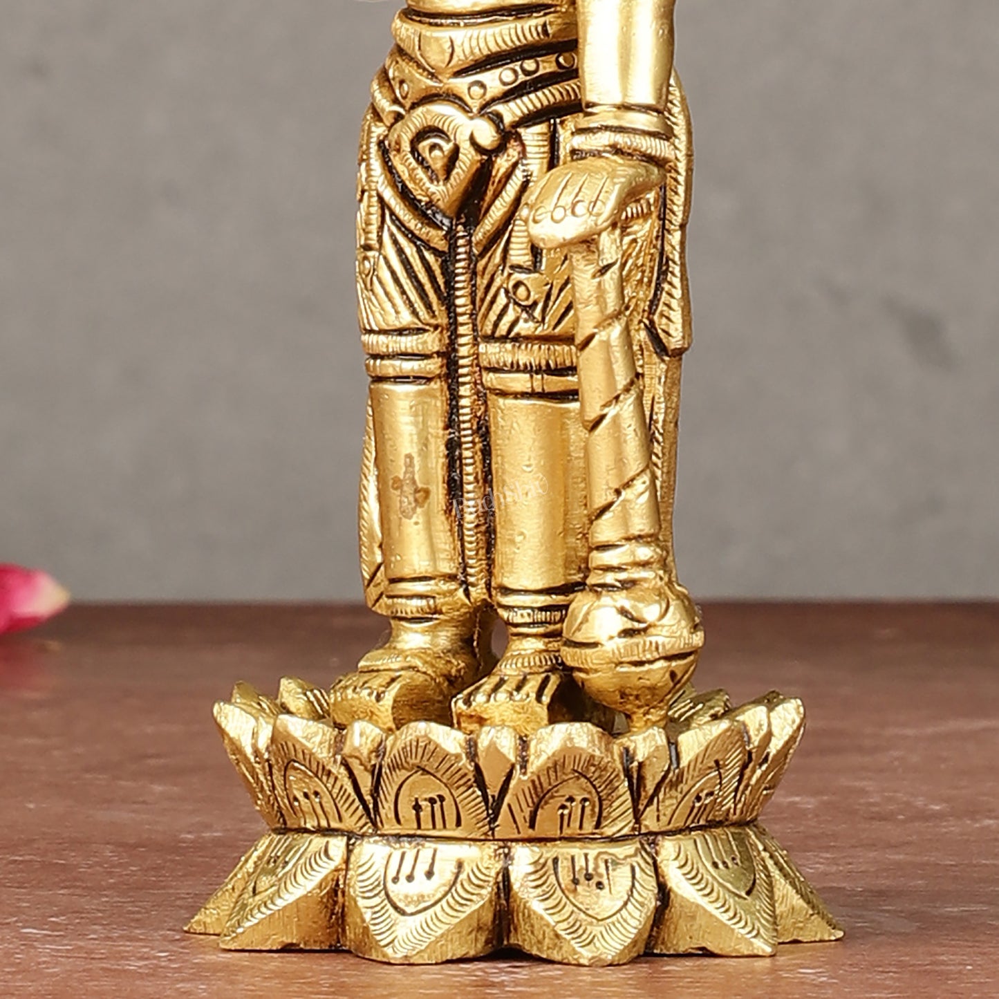 Superfine Brass Satyanarayan Vishnu Idol - 6 inch