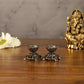 Pure Brass Superfine Miniature Vastu Tortoise/Turtle Oil Lamps Diya Pair - 2"