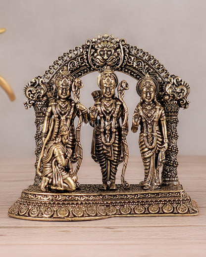 Ram Darbar Pure Brass Superfine Idol with Intricate Carvings