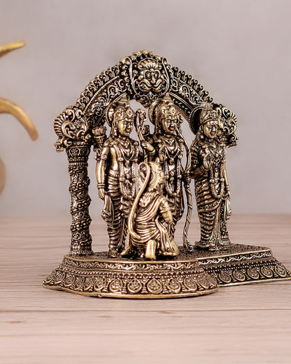 Ram Darbar Pure Brass Superfine Idol with Intricate Carvings