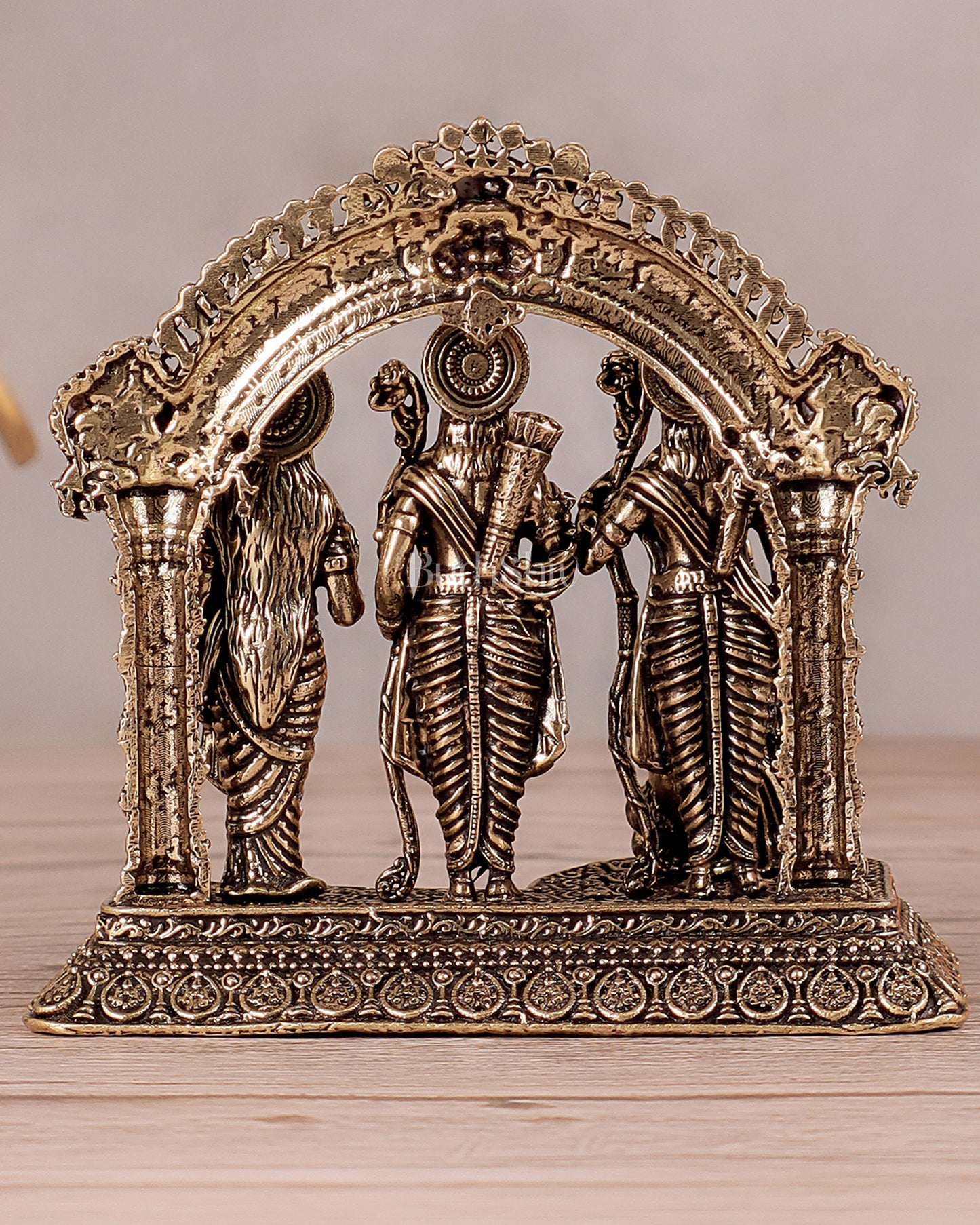 Ram Darbar Pure Brass Superfine Idol with Intricate Carvings