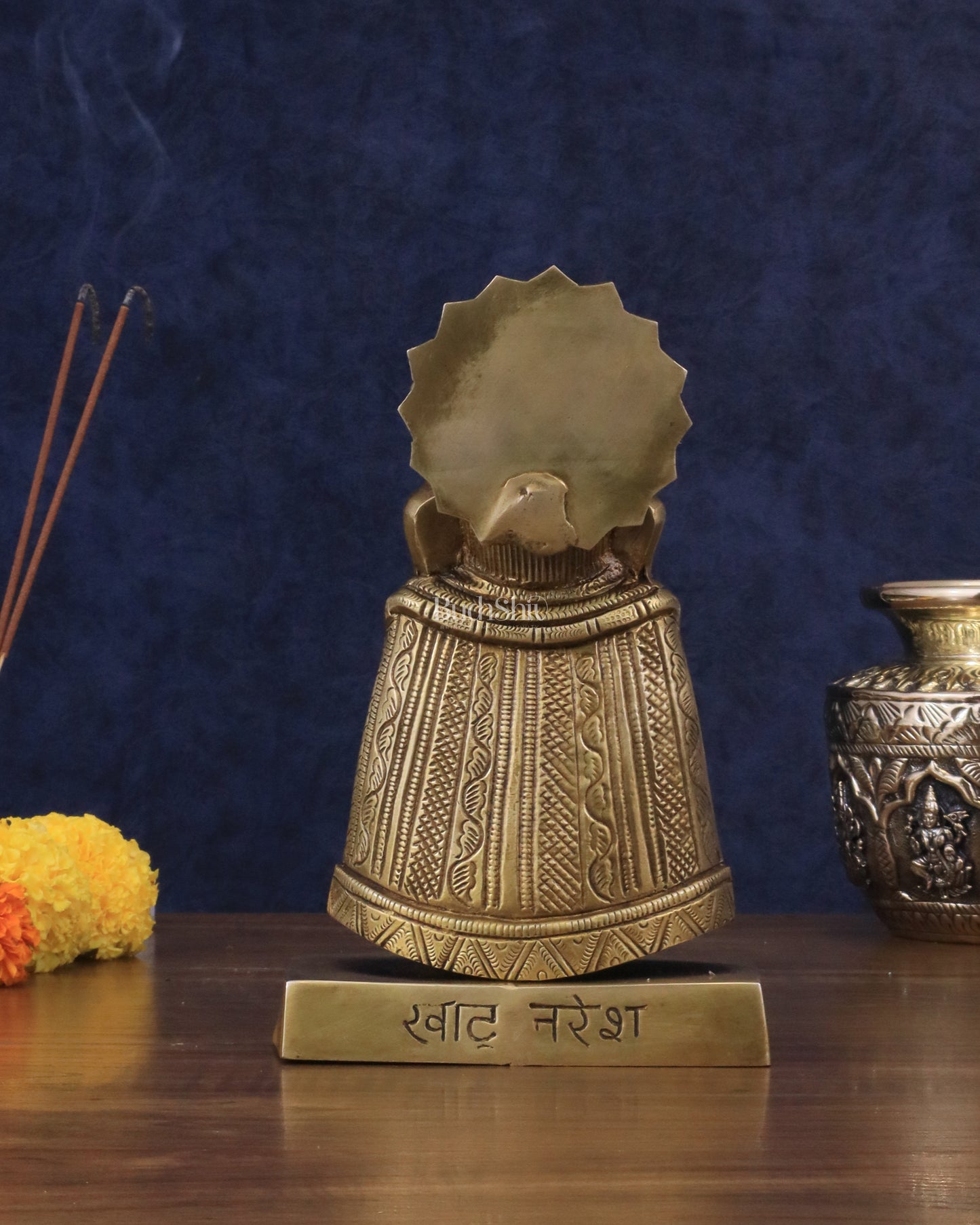 Pure Brass Khatu Shyam Statue - 9"