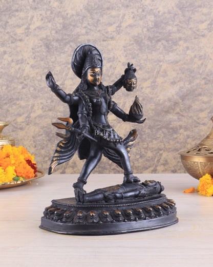 Brass Kali Ma Idol - 9.5 Inch