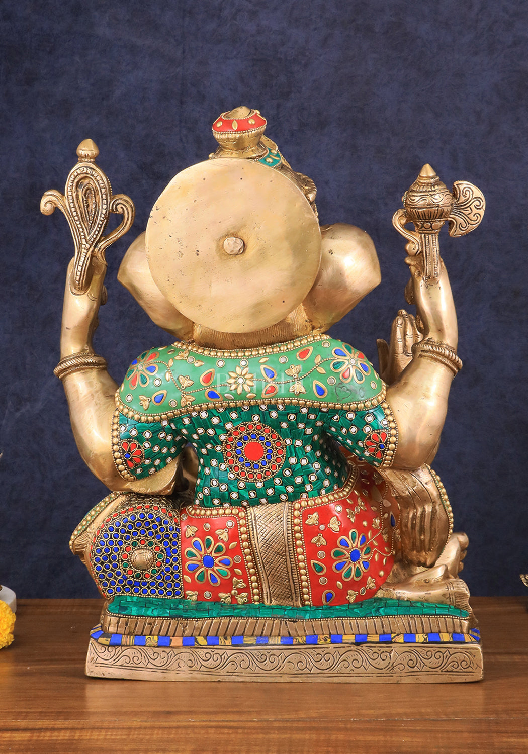 Brass Large Ganesha Statue - 18 Inch