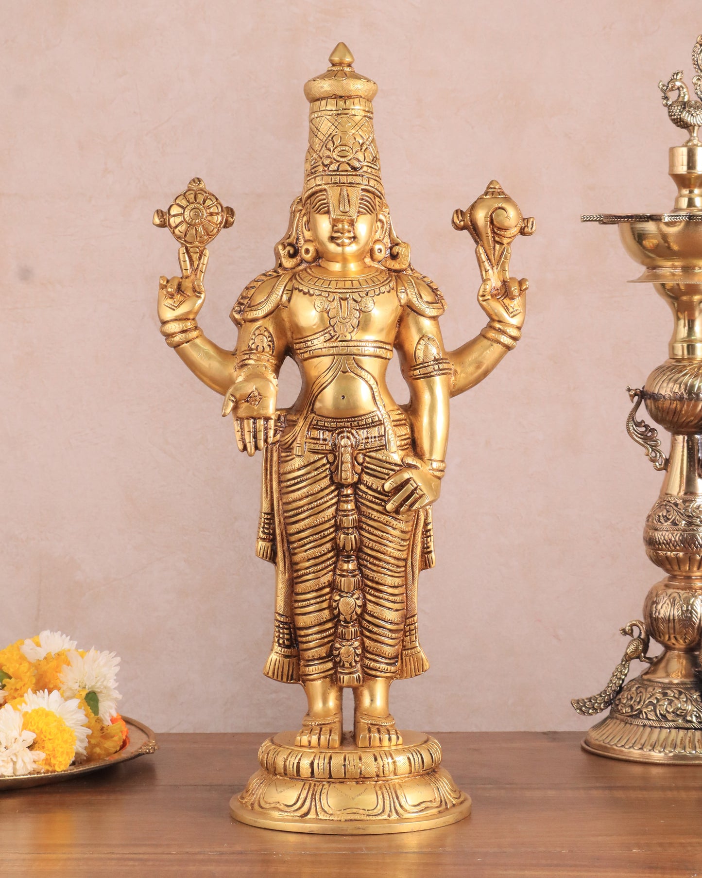 Brass Superfine Lord Tirupati Balaji Statue 18"