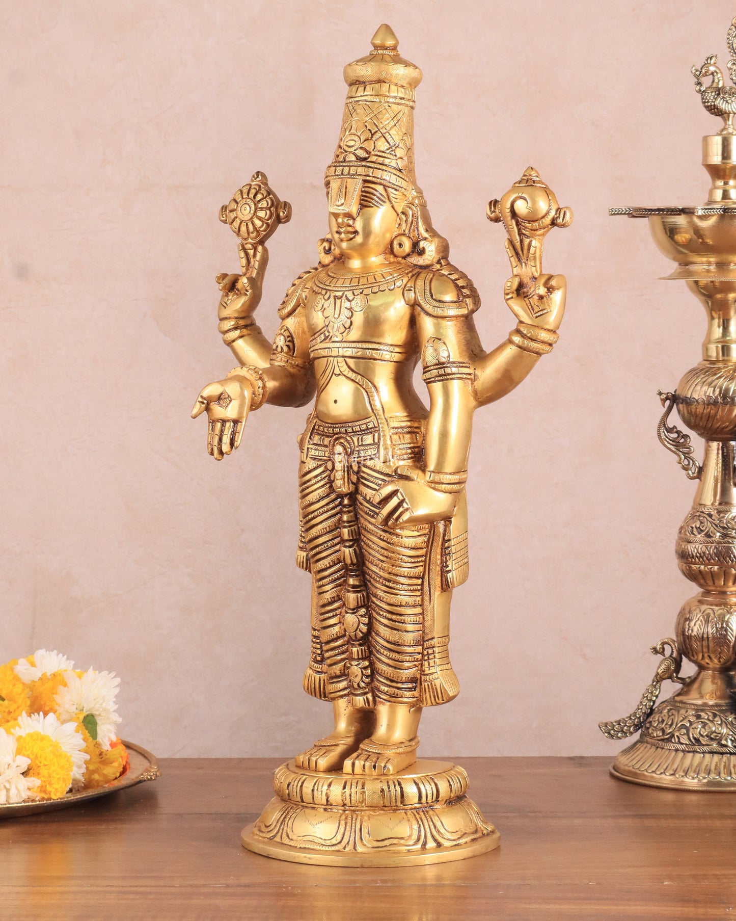 Brass Superfine Lord Tirupati Balaji Statue 18"