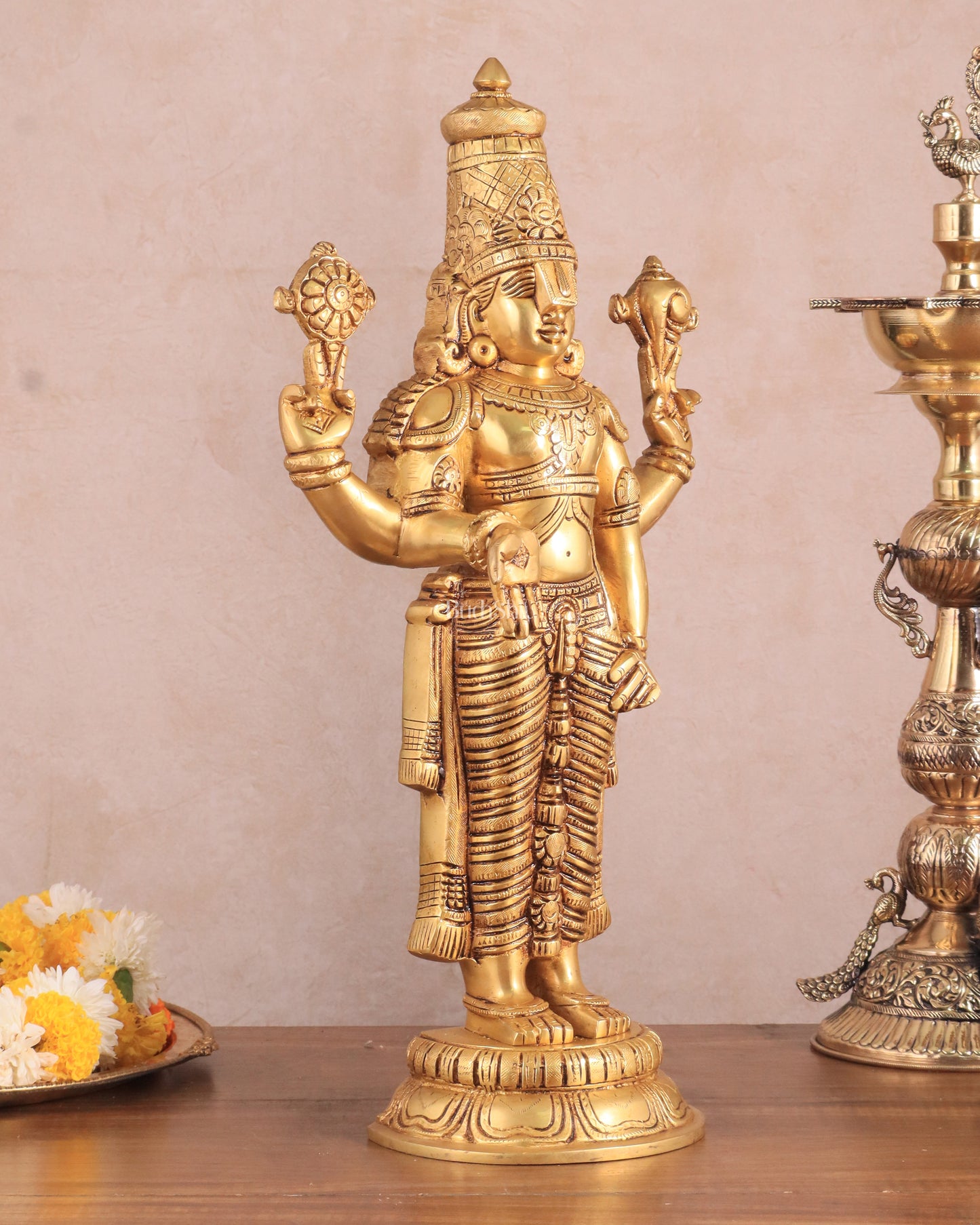 Brass Superfine Lord Tirupati Balaji Statue 18"