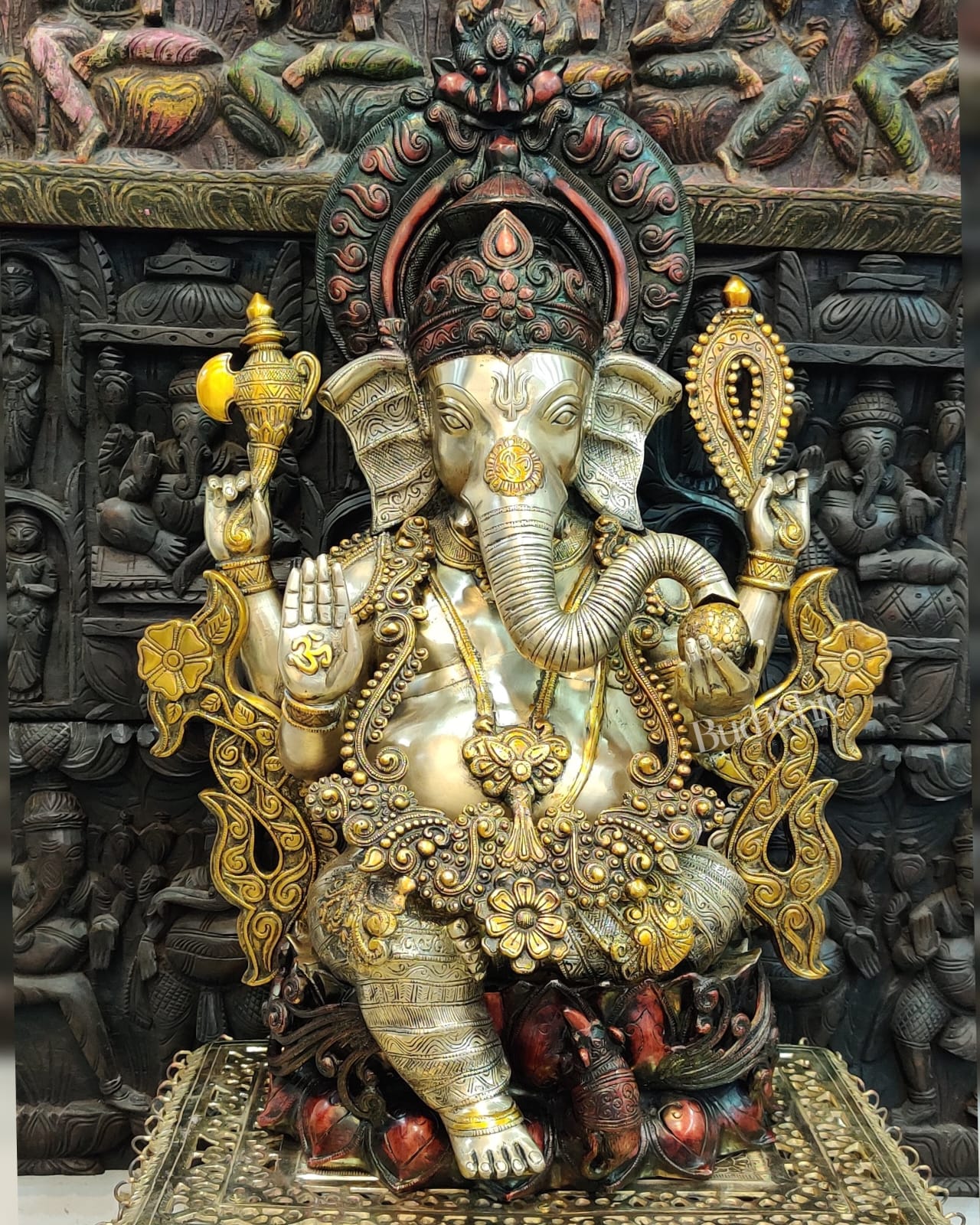 Brass Superfine Large Ganesha Statue 29 inch