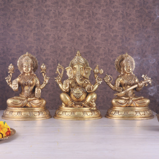 Ganesha Lakshmi Saraswati Set 14"