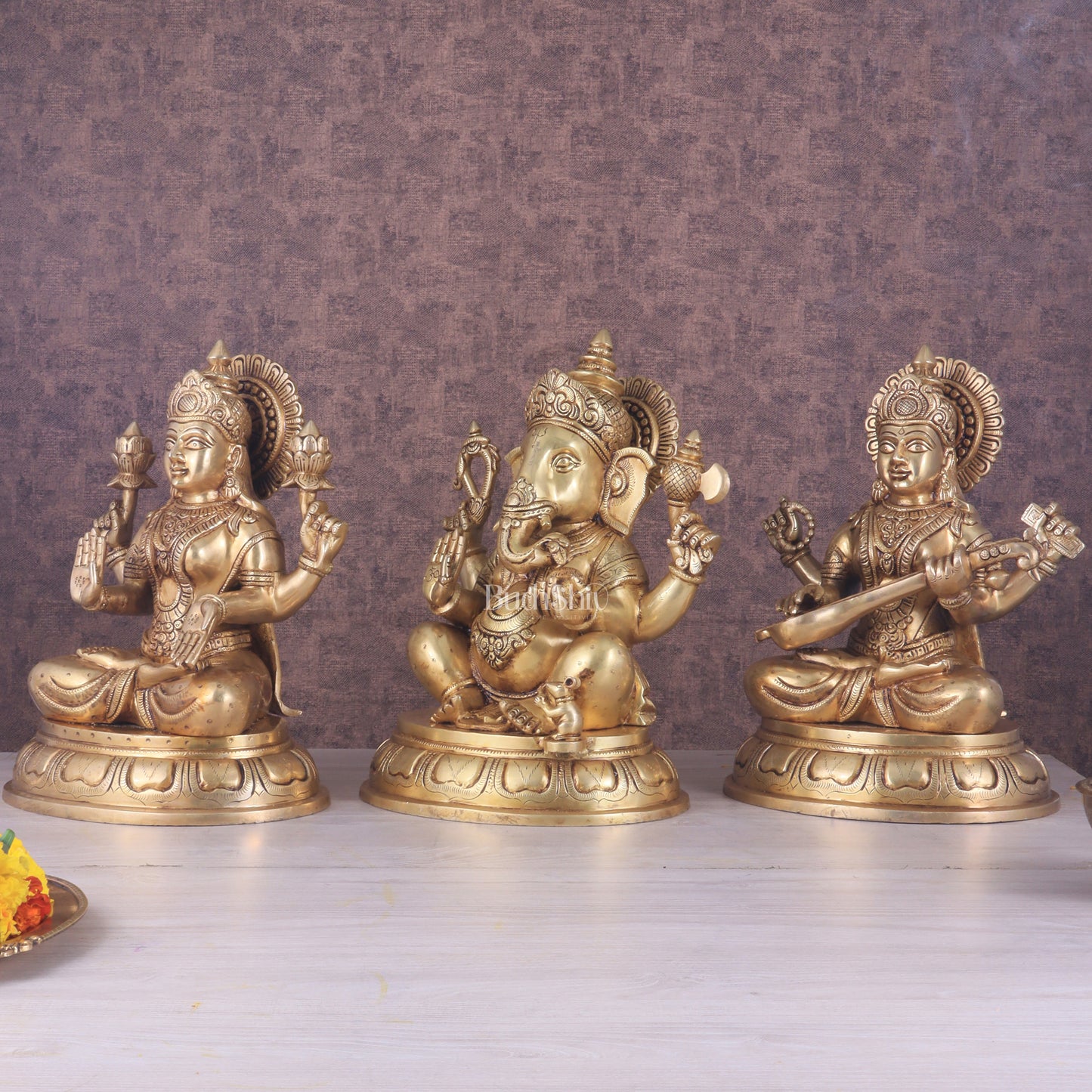 Ganesha Lakshmi Saraswati Set 14"