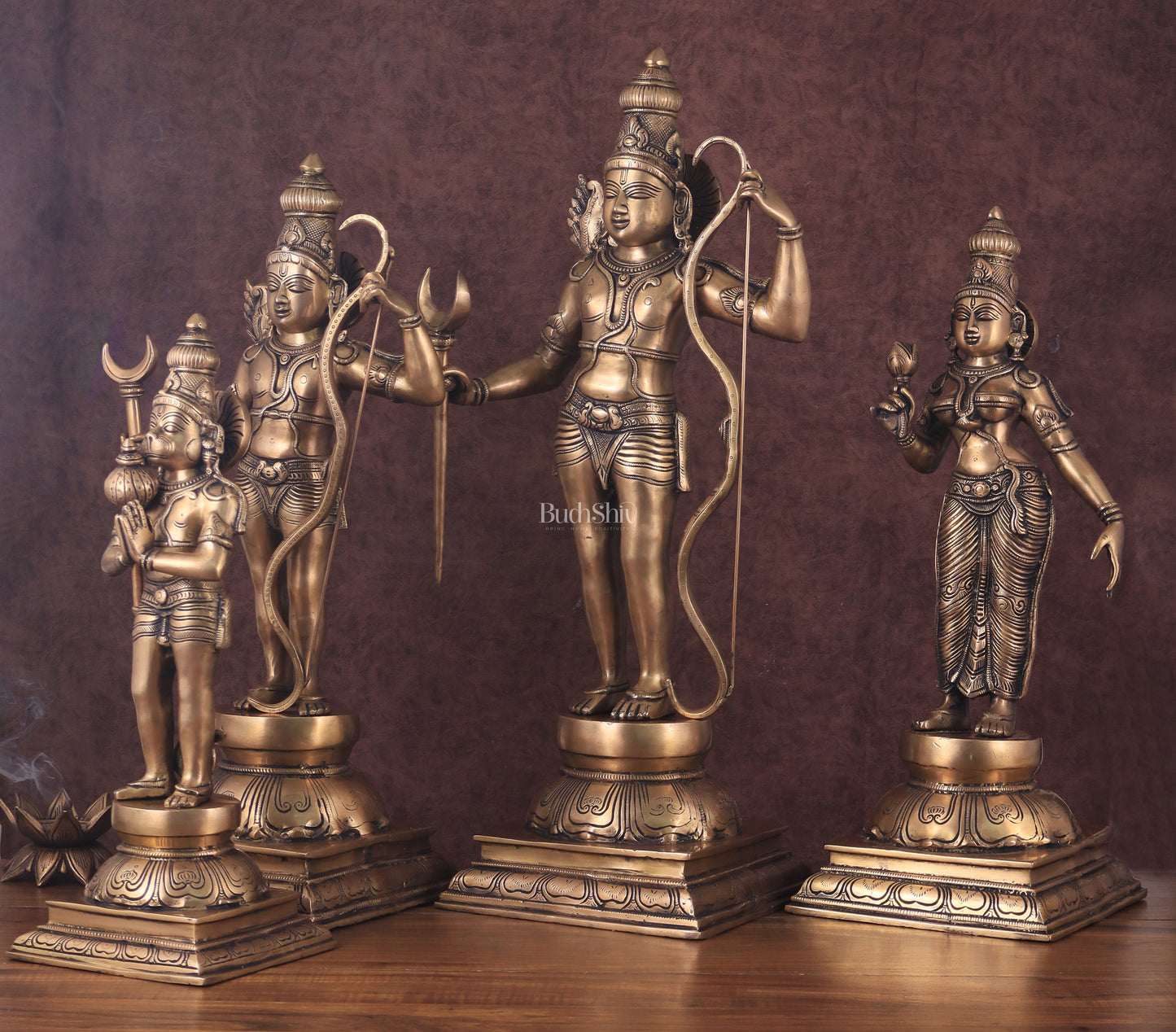 Pure Brass Large Ram Darbar Idol Set - 26"