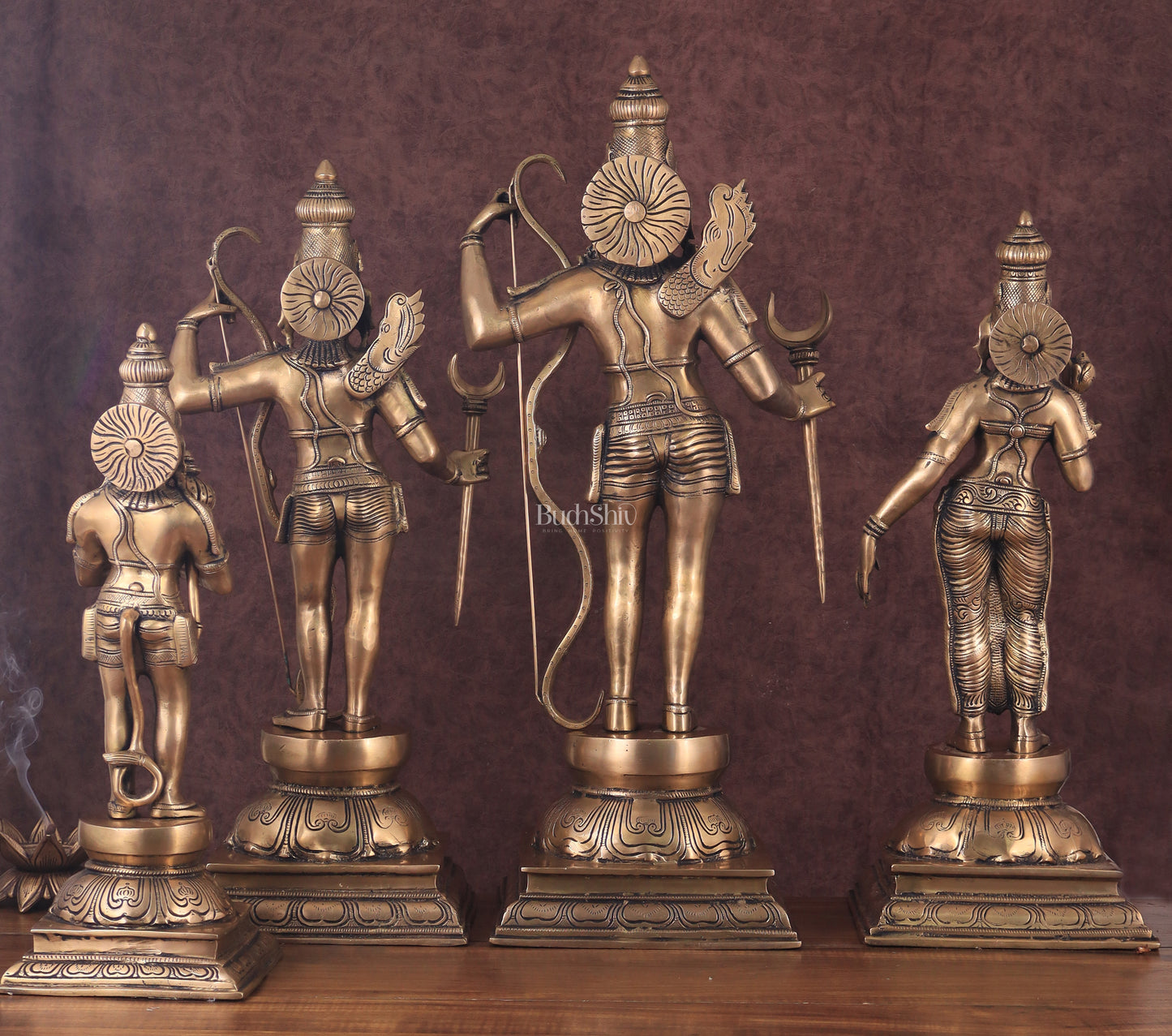 Pure Brass Large Ram Darbar Idol Set - 26"